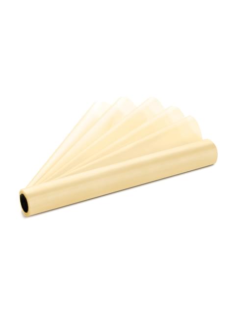 Rouleau en organza beige de 16cm x 9m