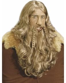Viking wig and beard