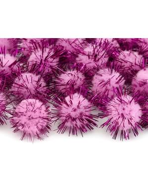 Paket 20 Pink Perada Pom-Poms