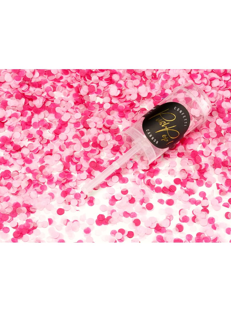 Push pop confetti cannon in pink