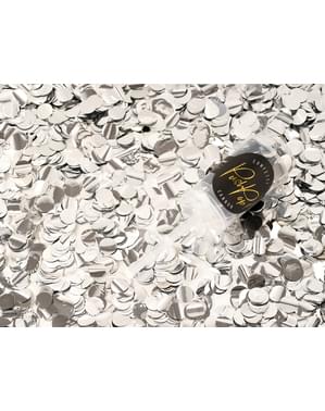 Push pop konfettikanon i sølv