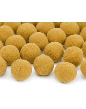 20'li Hardal Keçesi Pom-Poms