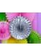 3 holographic decorative paper fans 