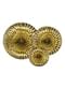 3 Evantaie de hârtie decorative aurii