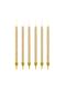 12 candele di compleanno dorate (12,5 cm)