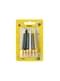 6 Assorted Black & Yellow Birthday Candles (6,5 cm)