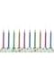 10 bougies classiques couleurs pastel