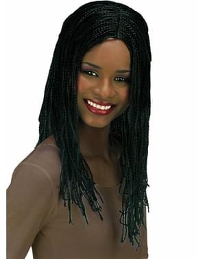 Jamaican plaited black wig