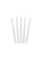 10 velas brancas (29 cm)