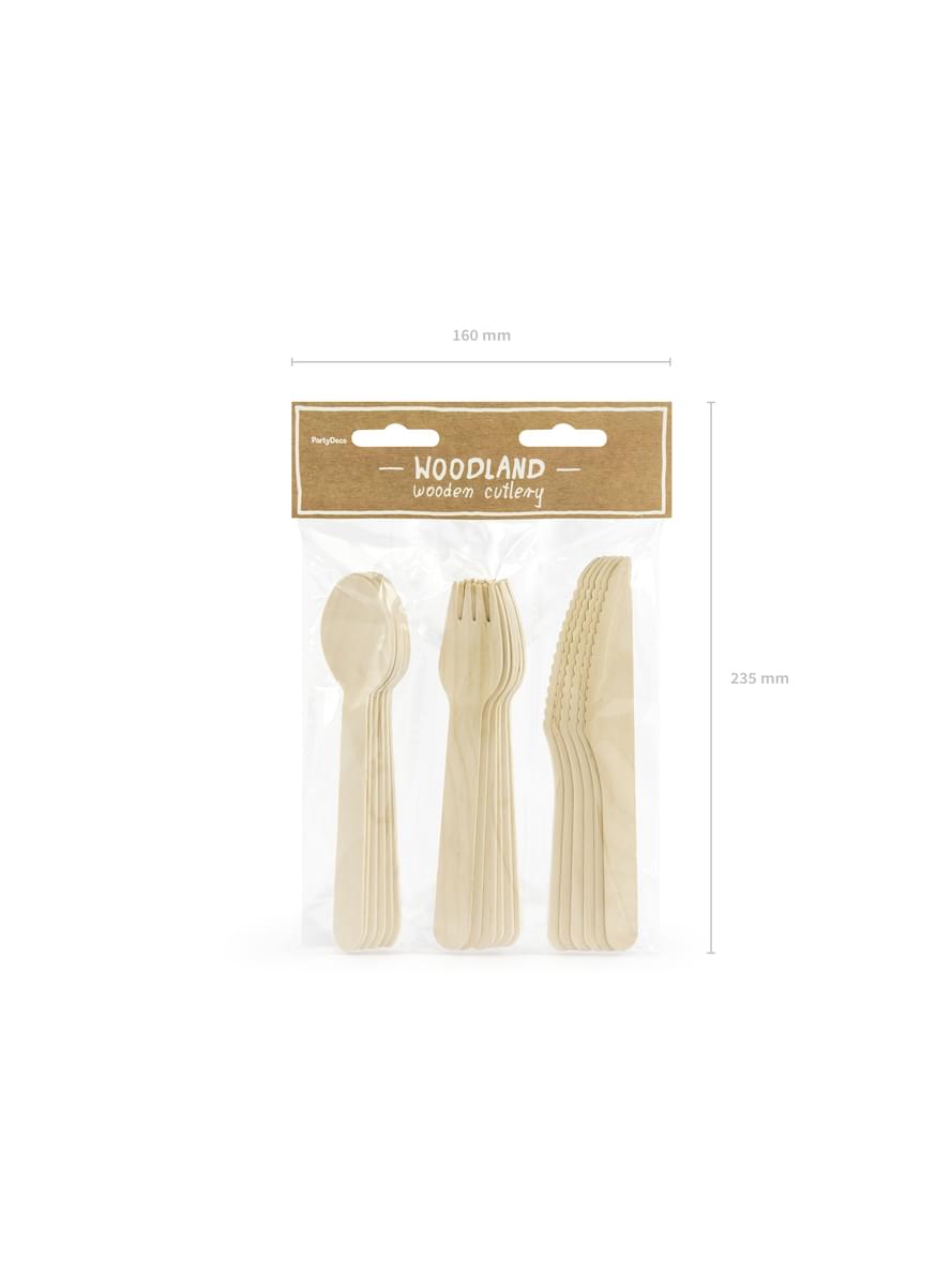 18 couverts en bois - Woodland