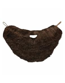 Heavy chestnut beard with moustache