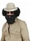 Zwart kleurige baard met snor