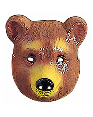 Maschera orso di plastica per bambini
