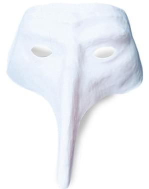 Venezianische Maske weiß für Herren