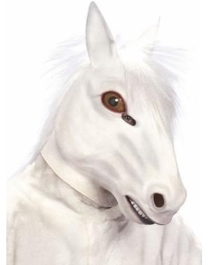 Maska kůň bílá