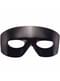 Zwart bandieten oogmasker met leereffect