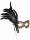 Wild eye mask with feathers
