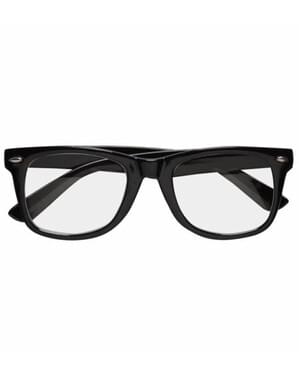 Hipster black glasses