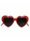 Lunettes cœur rouges