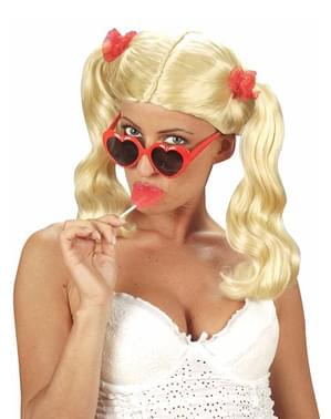 Røde hjerte briller