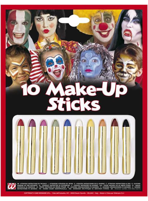 Multicolour makeup sticks