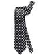 Gravata preta às bolinhas