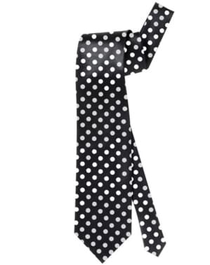 Polka Dot Svart Slips