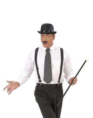 Kravata černá s puntíky