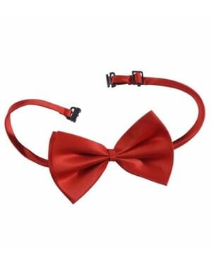 Adjustable red bow tie