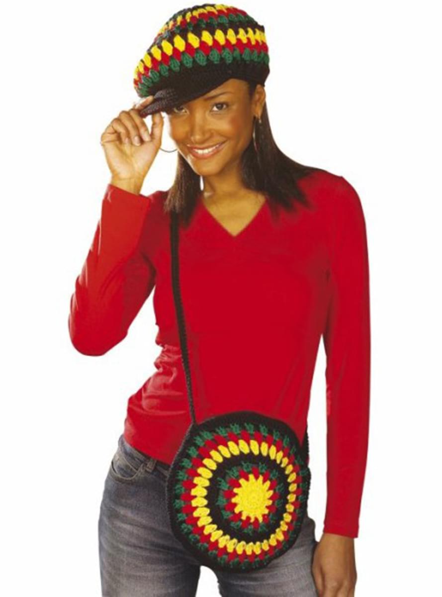Rastafarian crochet bag