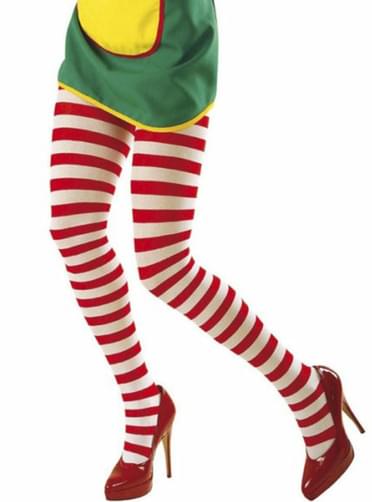 Meias brancas e vermelhas