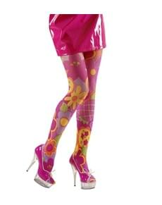 Collants à fleurs hippie
