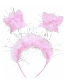 Diadema cor-de-rosa borboleta