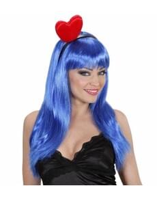 Serre-tête cœur rouge