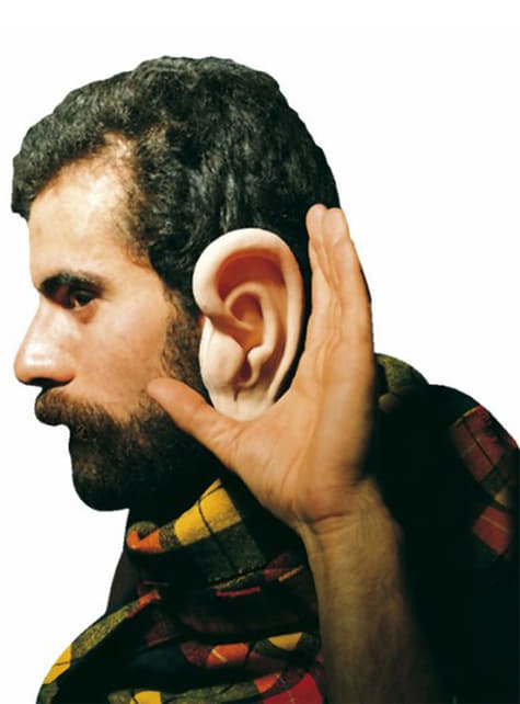Ohren riesig aus Latex