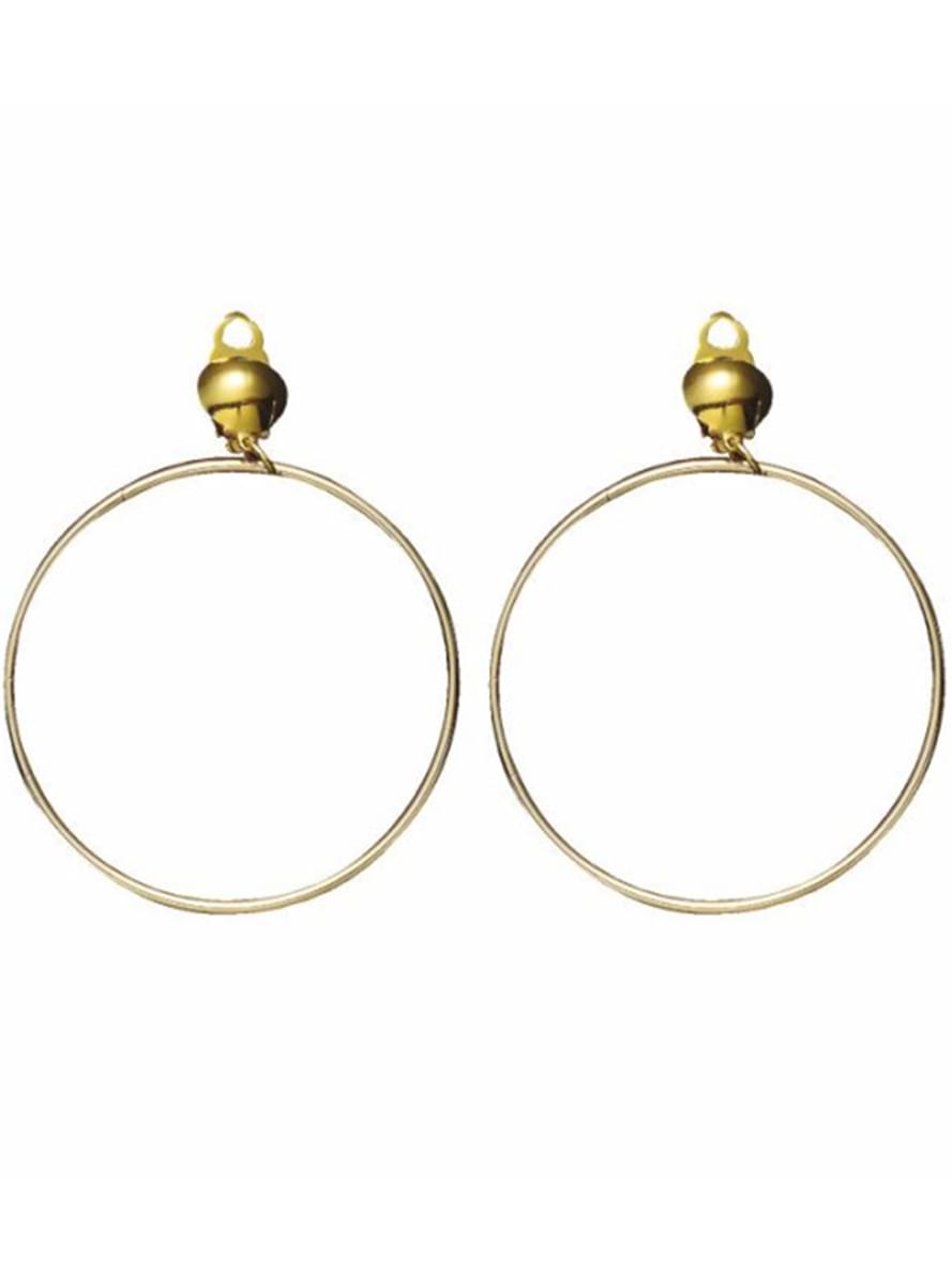Gold hoop earrings