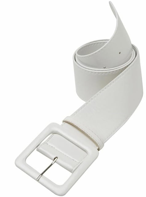 White vinyl belt