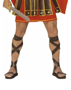 Sandali romani effetto pelle