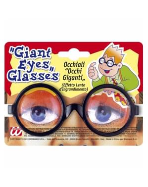 Brille mit enormen Augen witzig