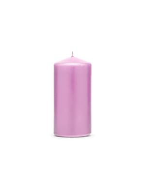 Set 6 Lilin Pilar Pastel Pink, 12 cm
