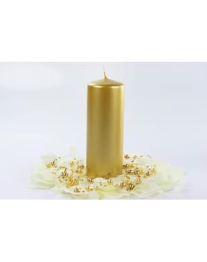 1 goldene Kerze (15x6cm)