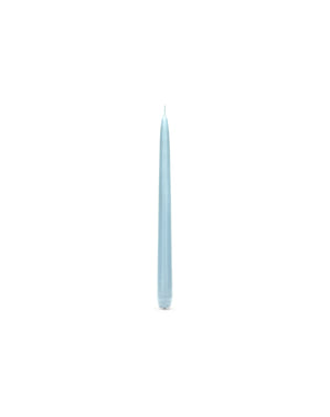 Kerzen Set 10-teilig matt-himmelblau 24 cm