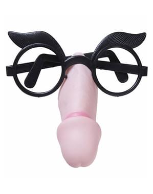 Glasses with penis nose