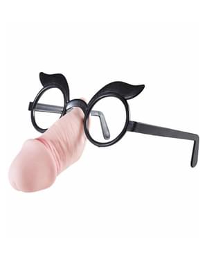 Occhiali con naso pene