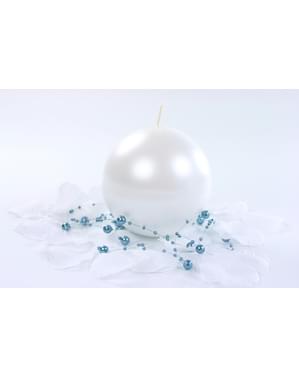 Set med 20 ljus sfäriska med pärlor 4,5 cm