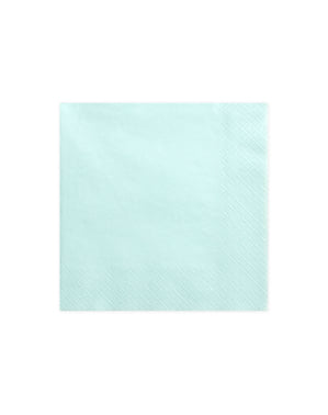 Set 20 Pastel Turquoise Paper Serbet