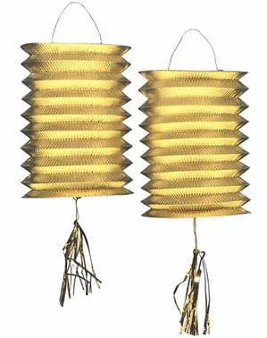Lampions décoratifs dorés