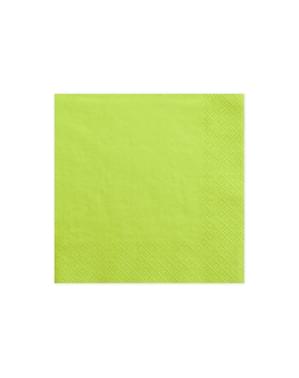 Set 20 Apple Green Paper Serbet