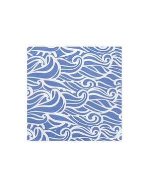 20 White & Blue papírszalvéta (33x33 cm) - Ahoy