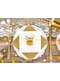 20 Hvide Papirservietter med Guld Prikke (33x33 cm) - First Communion